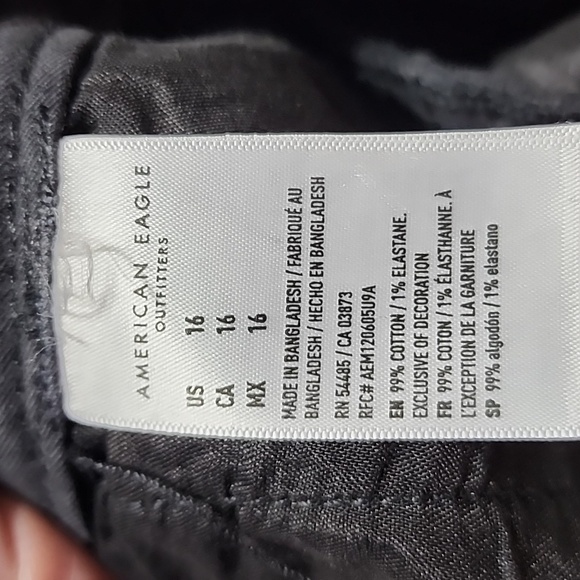 American eagle size 16 black  shorts - Picture 4 of 4